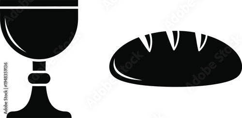 Eucharist symbols of bread and wine