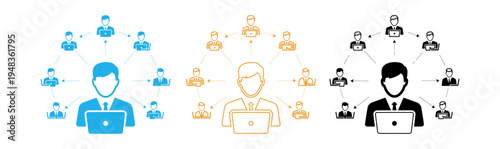 Network and communication flowchart