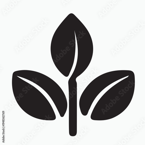 Green eco leaf and tree vector illustration featuring organic nature symbols for environmental logo design and growth icons