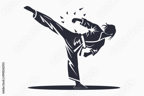 Energetic Snowboarder Silhouette Performing Jump at Sunset