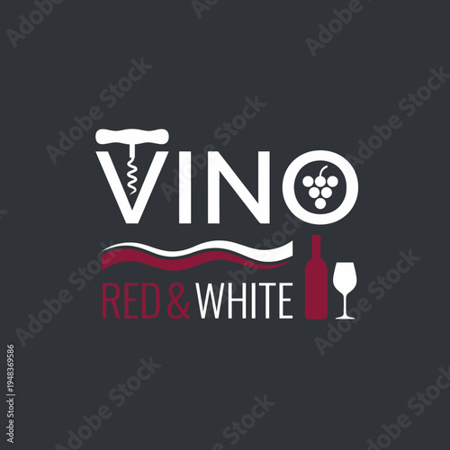 This elegant logo combines a wine bottle and glass with grape elements, perfect for wineries and wine-related businesses focusing on quality and sophistication in branding.