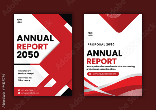 Modern Business Proposal Template for Corporate Presentation and Company Report Design