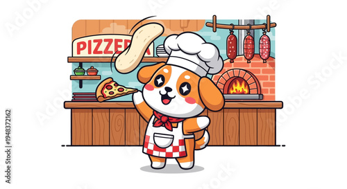 pizza dog chef