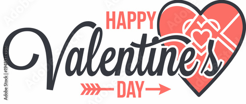 A romantic and vibrant Valentine's Day heart design featuring a striking red color scheme, perfect for conveying love and affection during this special celebration.