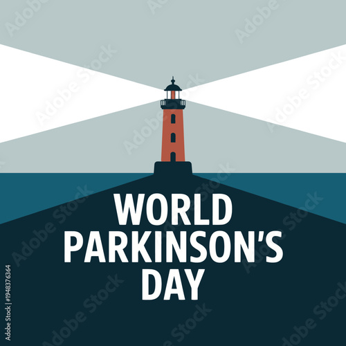 World Parkinson's Day Lighthouse Design for Awareness, Guidance, and Hope