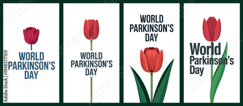 World Parkinson's Day Tulip Design for Awareness and Hope
