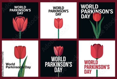 World Parkinson's Day Tulip Design for Awareness and Hope