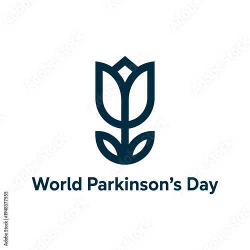 World Parkinson's Day Tulip Design for Awareness and Hope