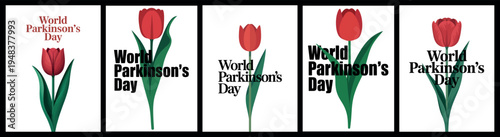 World Parkinson's Day Tulip Design for Awareness and Hope