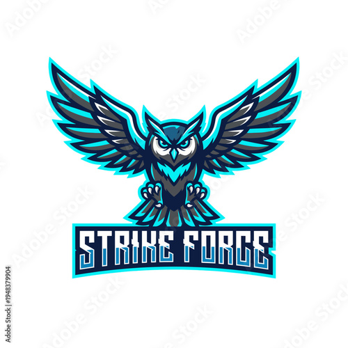 This striking owl logo features sharp details and vibrant colors, representing wisdom and power, perfect for brands aiming to be formidable and intelligent.