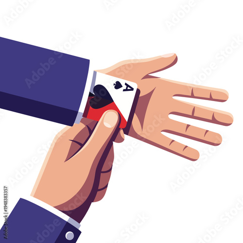 In this striking image, a hand reveals an ace of spades card, showcasing the thrill of surprise and the excitement of games that involve strategy and chance.