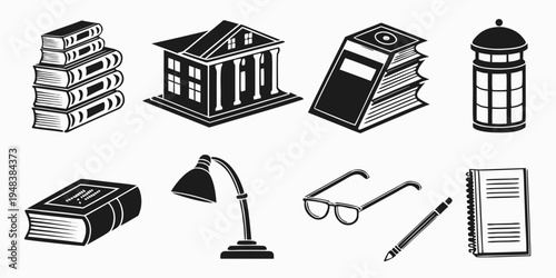 a collection of school and office supplies Vector