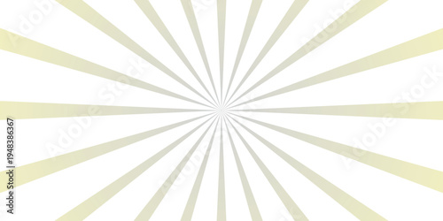 Soft White and Yellow Sunburst Background with Fading Radial Lines for Subtle Designs and Minimalist Graphics