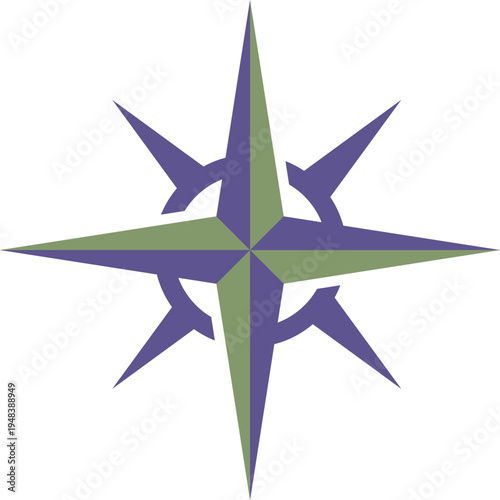 Minimalist Compass Navigation Logo for Adventure and Travel Brand.