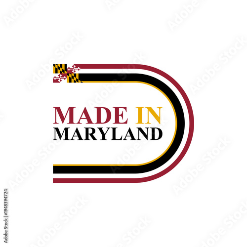 made in maryland icon. vector illustration isolated on white background