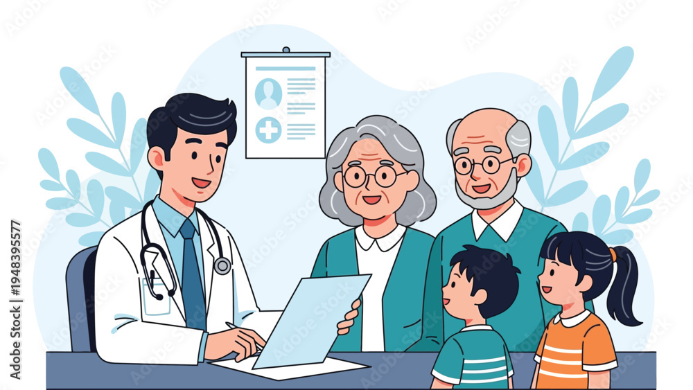 Fototapeta premium Doctor consulting a patient through a computer screen