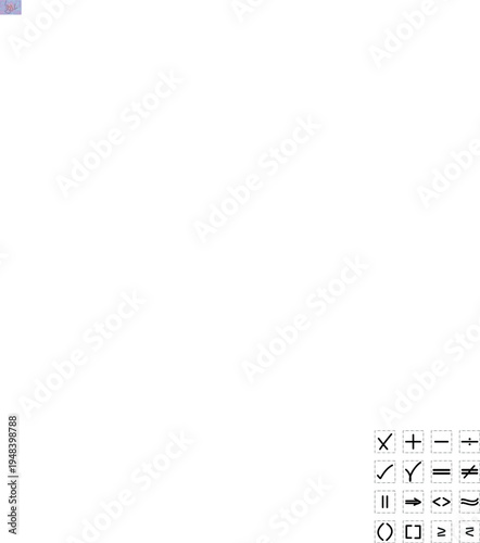 Mathematical symbols and operators