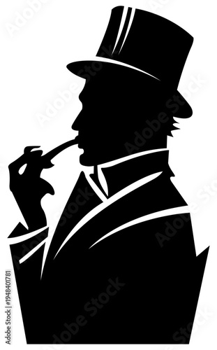 smoking person vector art charactor