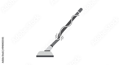 Squeegee with handle and blade.