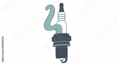 Spark plug automotive ignition component.