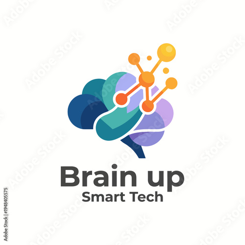 The logo features a stylized brain intertwined with smart tech elements, symbolizing innovation and the pursuit of knowledge in the tech-savvy world we live in today.