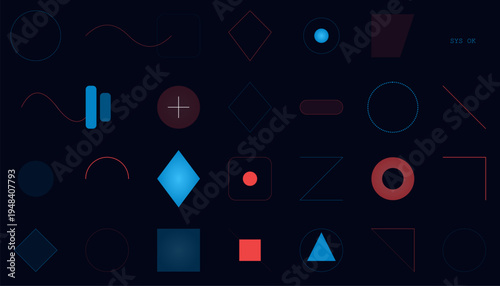 Abstract geometric shapes and lines background for technology, data, and modern design projects. Perfect for digital interfaces.