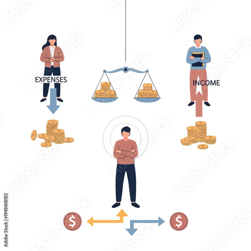 Businessman Managing Finance and Budget.