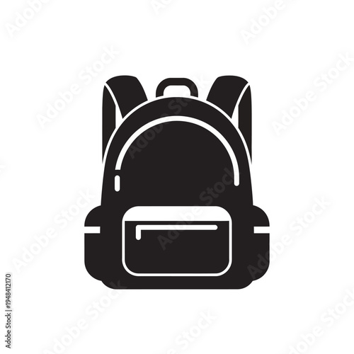 Black Backpack School Travel Bag.