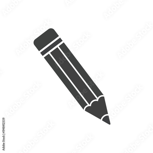 Black pencil writing instrument drawing tool.