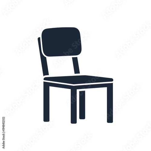 Modern design chair with backrest.