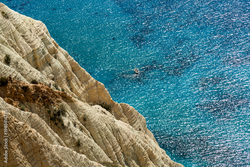 Cape Aspro cliffs, Pissouri, Cyprus stock photo