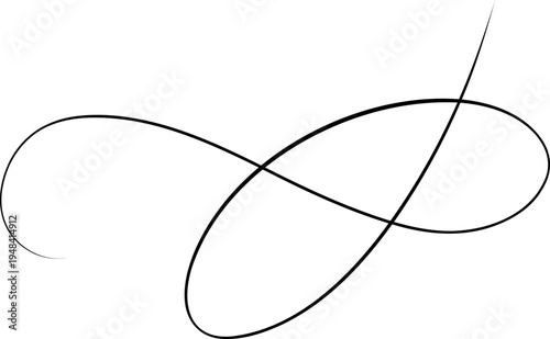 Flourish Swirl Calligraphy Line