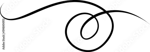 Flourish Swirl Calligraphy Line