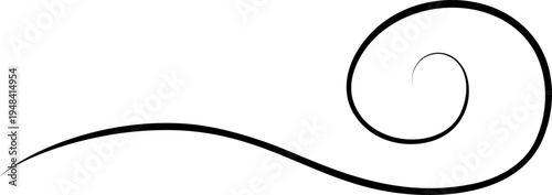 Flourish Swirl Calligraphy Line