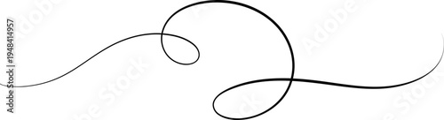 Flourish Swirl Calligraphy Line