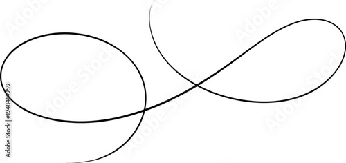 Flourish Swirl Calligraphy Line