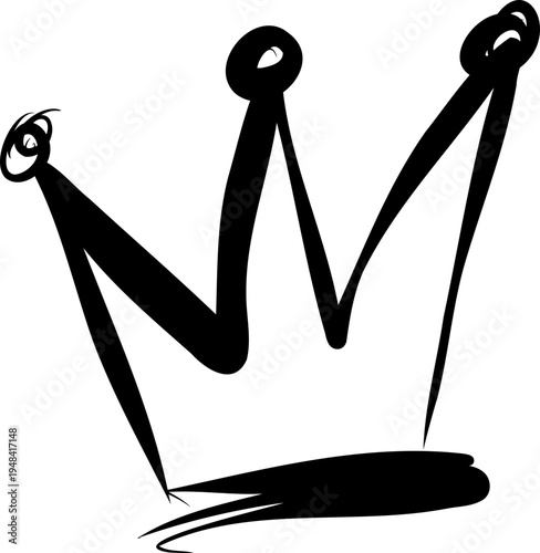 Ink Crown Scribble Princess Tiara