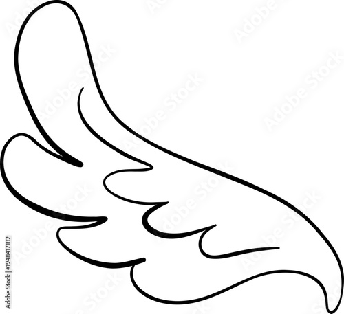 Doodle Angel Wing