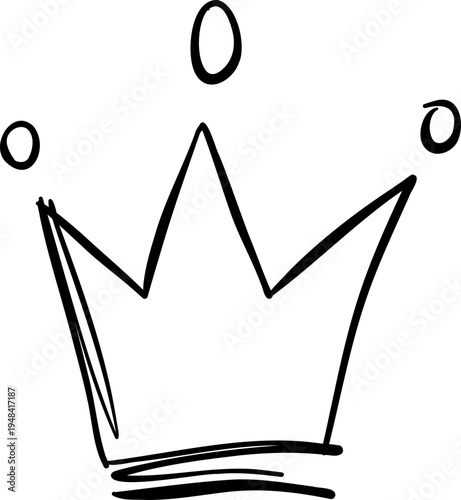 Doodle Crown Scribble Princess King Doodle