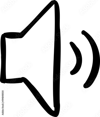 Sound Audio Megaphone Doodle