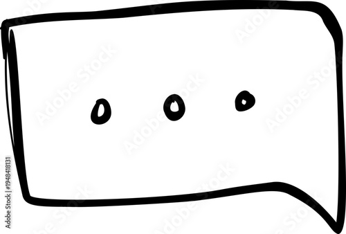 Text Chat Message Doodle Hand Drawn