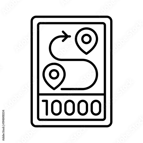 Steps target icon