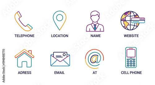 Set of Wi-Fi signal strength icons and upload/download symbols on a white background