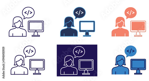 Set of Wi-Fi signal strength icons and upload/download symbols on a white background