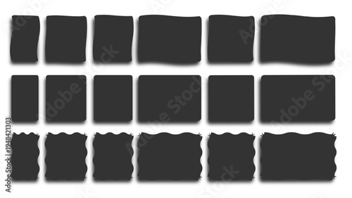set of black and white papers Floating white book on transparent background.