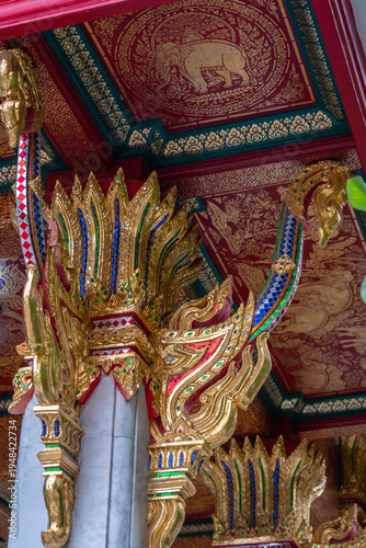 Wallpaper Mural Architecture details of a temple in Bangkok, Thailand, near the giant Buddha Torontodigital.ca