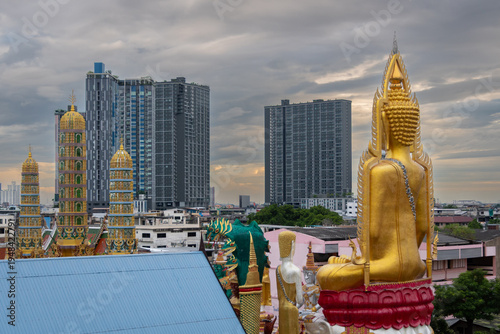 Wallpaper Mural Buddha elevated on a column in Bangkok, Thailand, near the giant Buddha Torontodigital.ca