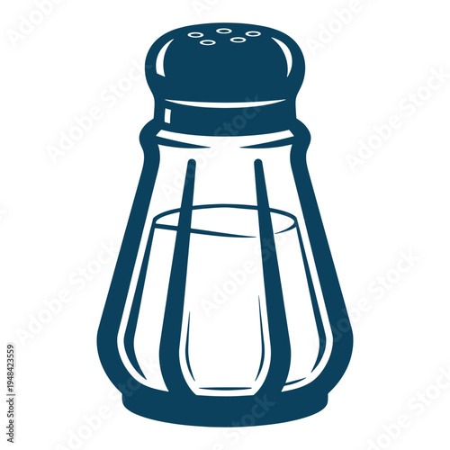 Salt Shaker Kitchen Seasoning Vector Icon Illustration