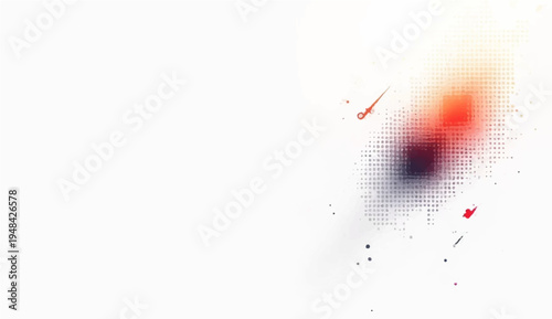 Vibrant explosion of red and white smoke with glowing yellow fire and orange solar flares creates a hot energy design against a dark black space background