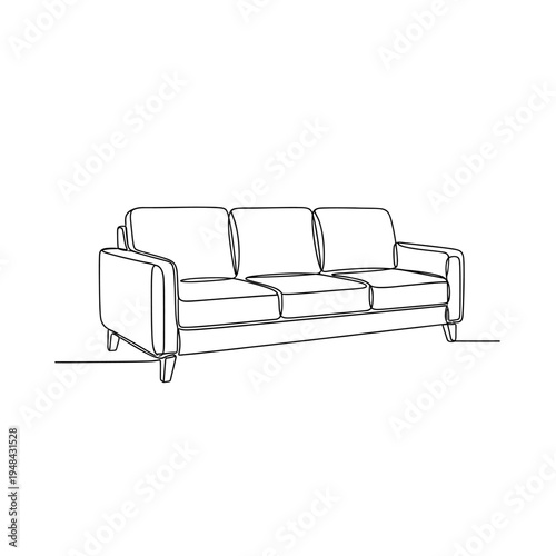 Modern Three Seater Sofa Furniture.
